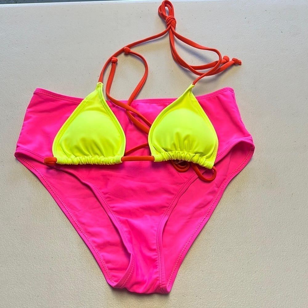 SHEIN Neon Bikini Set